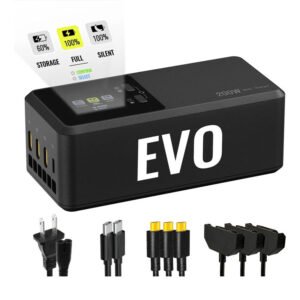 SoarApex 200W Smart Three-Way Charger for Autel EVO Max/II 2 V2 Enterprise Series