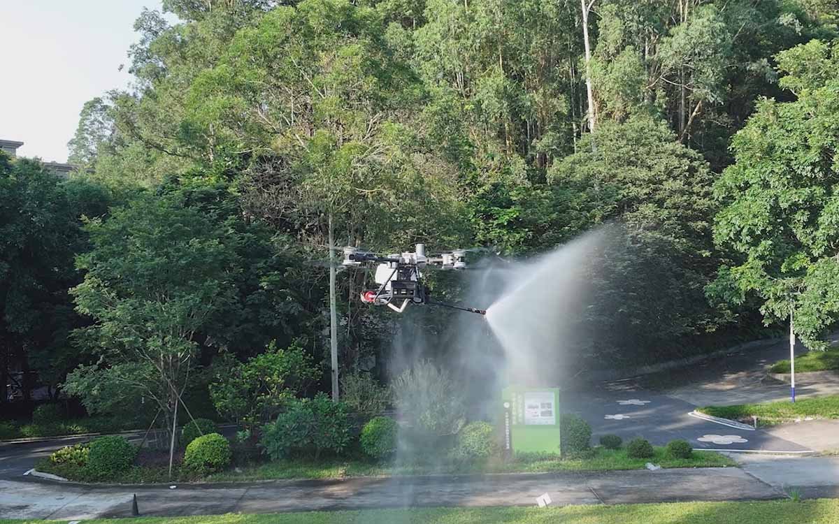 high-pressure firefighting water cannon spray modes