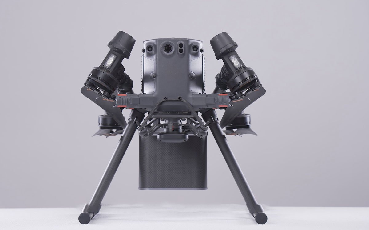 ES264 laser-guided riot control drone with quick-mount system