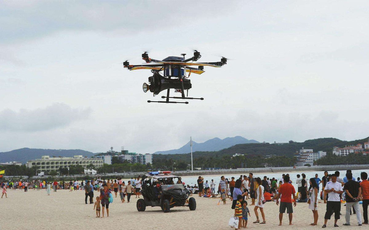 SoarApex aerial loudhailer and broadcast system for UAV public address and emergency communication