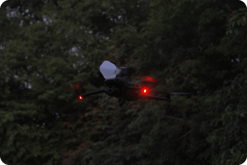 Emergency response drone operating under compliance rules