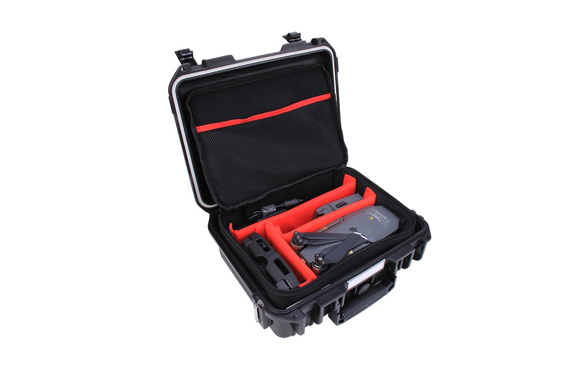 Compact shockproof storage case for camera and drone gear