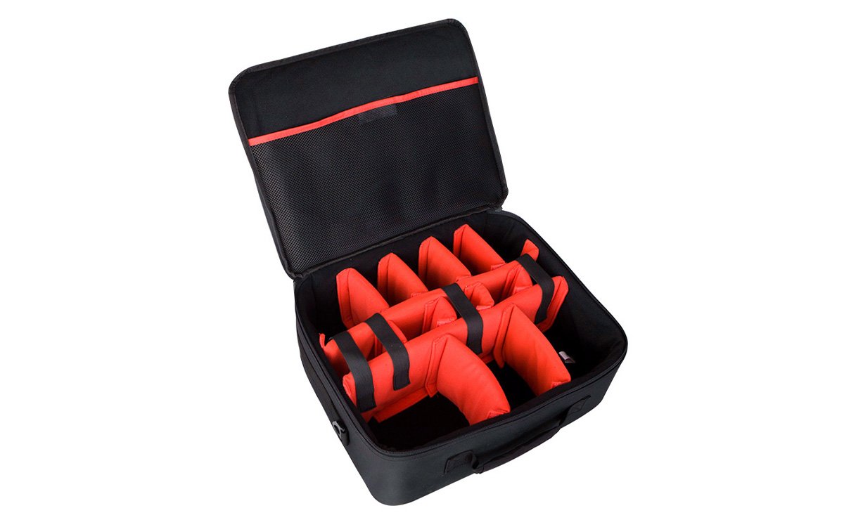 Detachable padded liner bag with sponge dividers