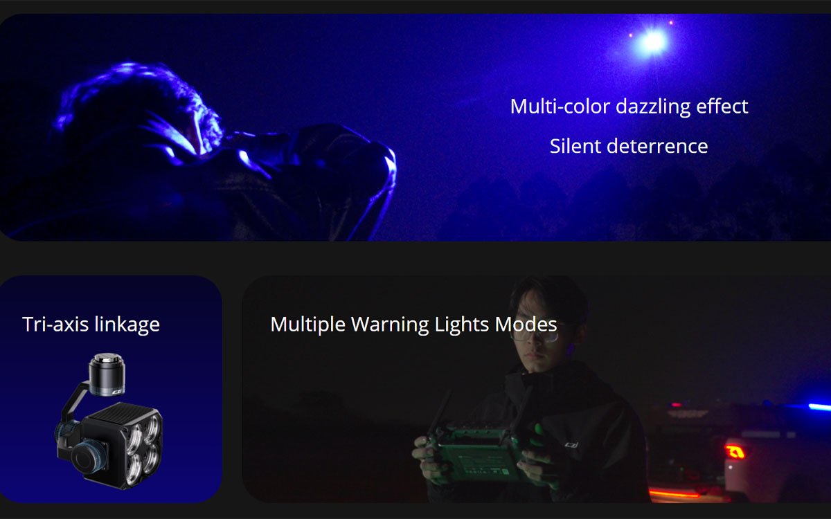 SL60 90W drone strobe beacon with smart white light