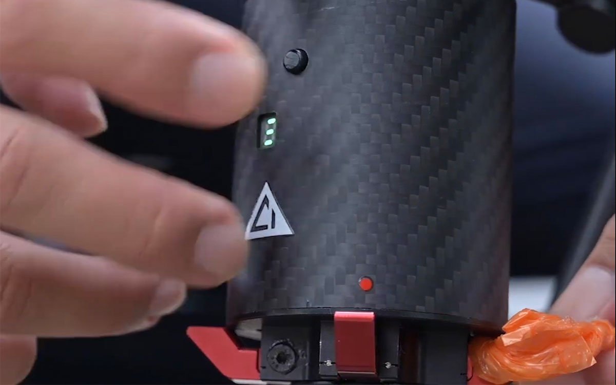 TH4 V2 emergency drone supply thrower during delivery mission