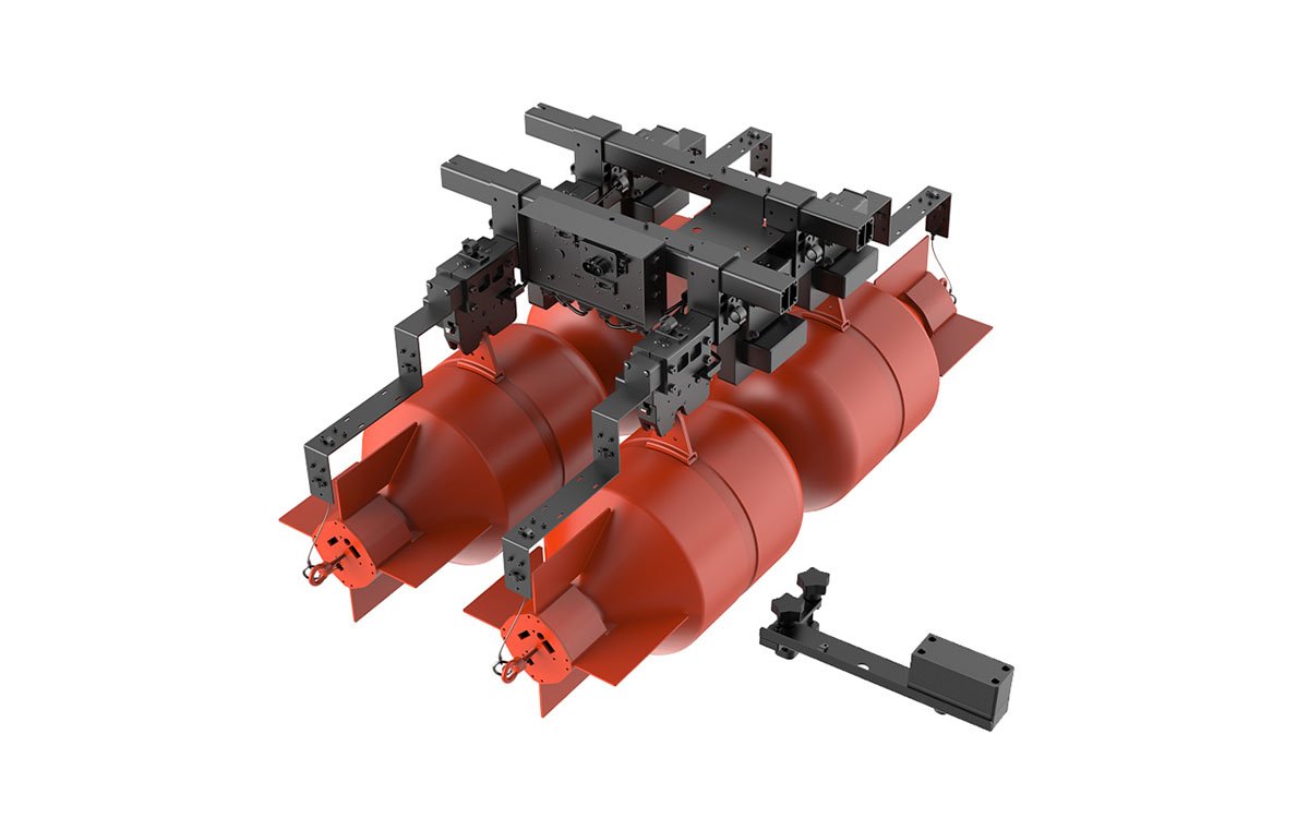 TH6 6-channel fire extinguisher drone release system control interface