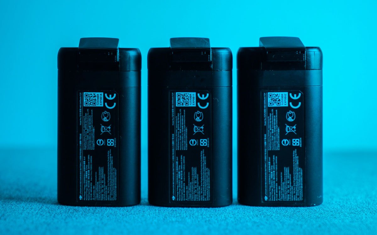 Chart comparing drone battery capacity and flight time